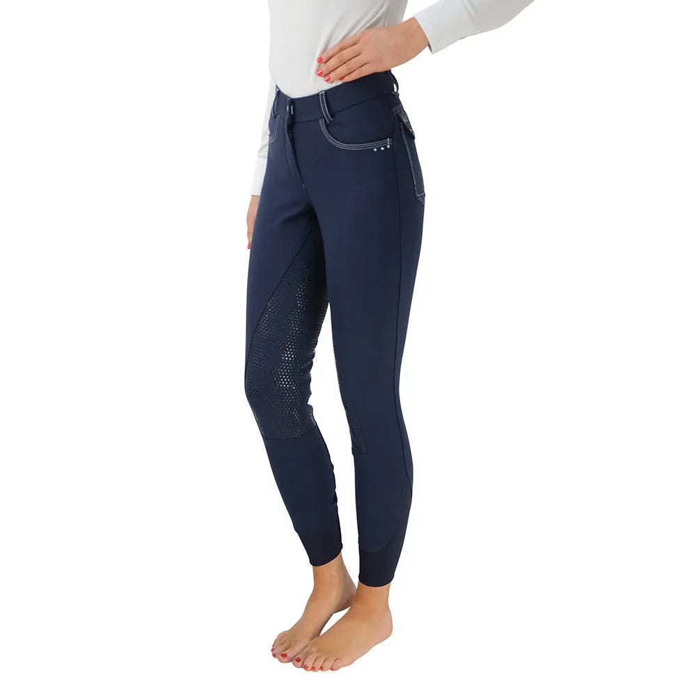 Hy Equestrian Highgrove Ladies Breeches Navy