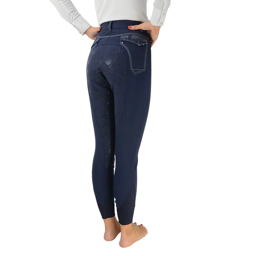 Hy Equestrian Highgrove Ladies Breeches Navy