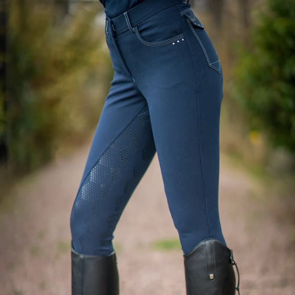 Hy Equestrian Highgrove Ladies Breeches Navy