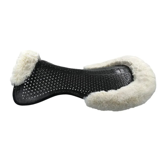 Horsena Regular Jumping Gel Pad with Rolled Edge Real Sheepskin