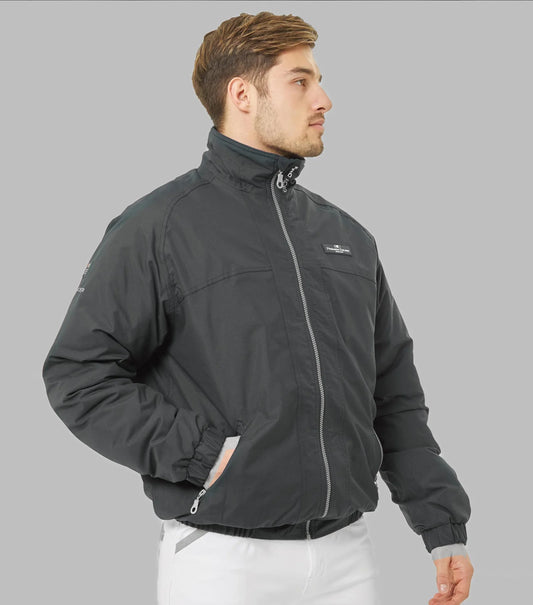 Premier Equine Pro Rider Mens Waterproof Jacket Anthracite Grey