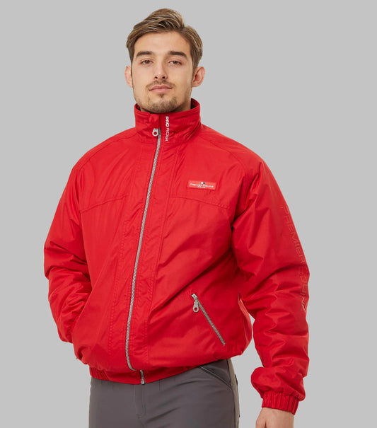 Premier Equine Pro Rider Mens Waterproof Jacket Red