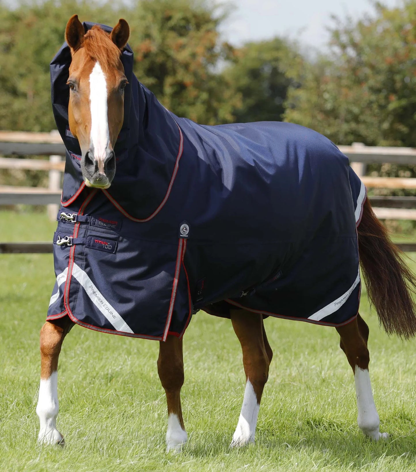 Premier Equine Titan Trio Complete 4 in 1 Turnout Rug Navy