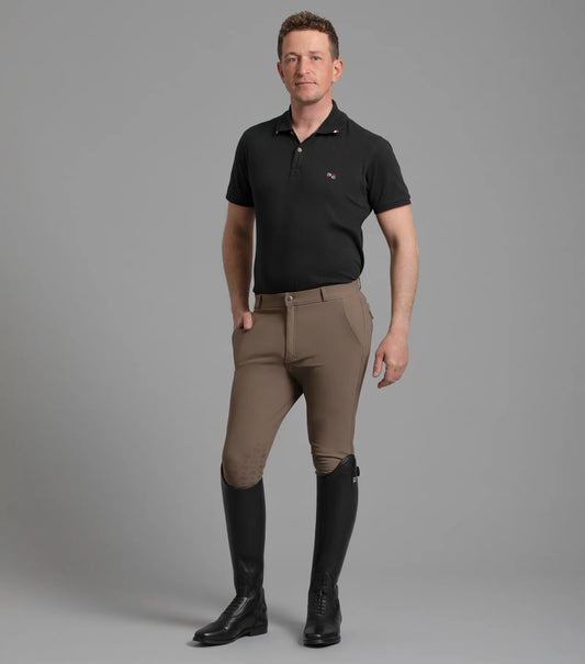 Premier Equine Santino Men's Gel Knee Riding Breeches Walnut